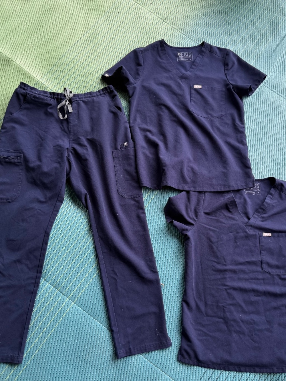Navy blue figs medium set